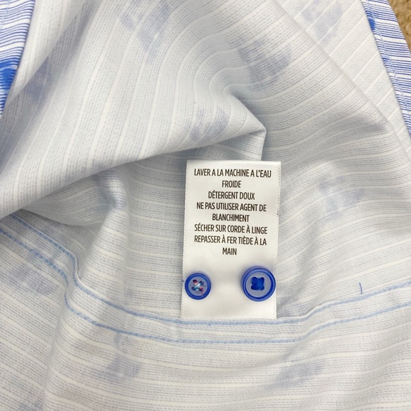 NWT Robert Graham Hockney Skull-Print Button-Down Shirt in Blue  Size XL - Picture 12 of 16